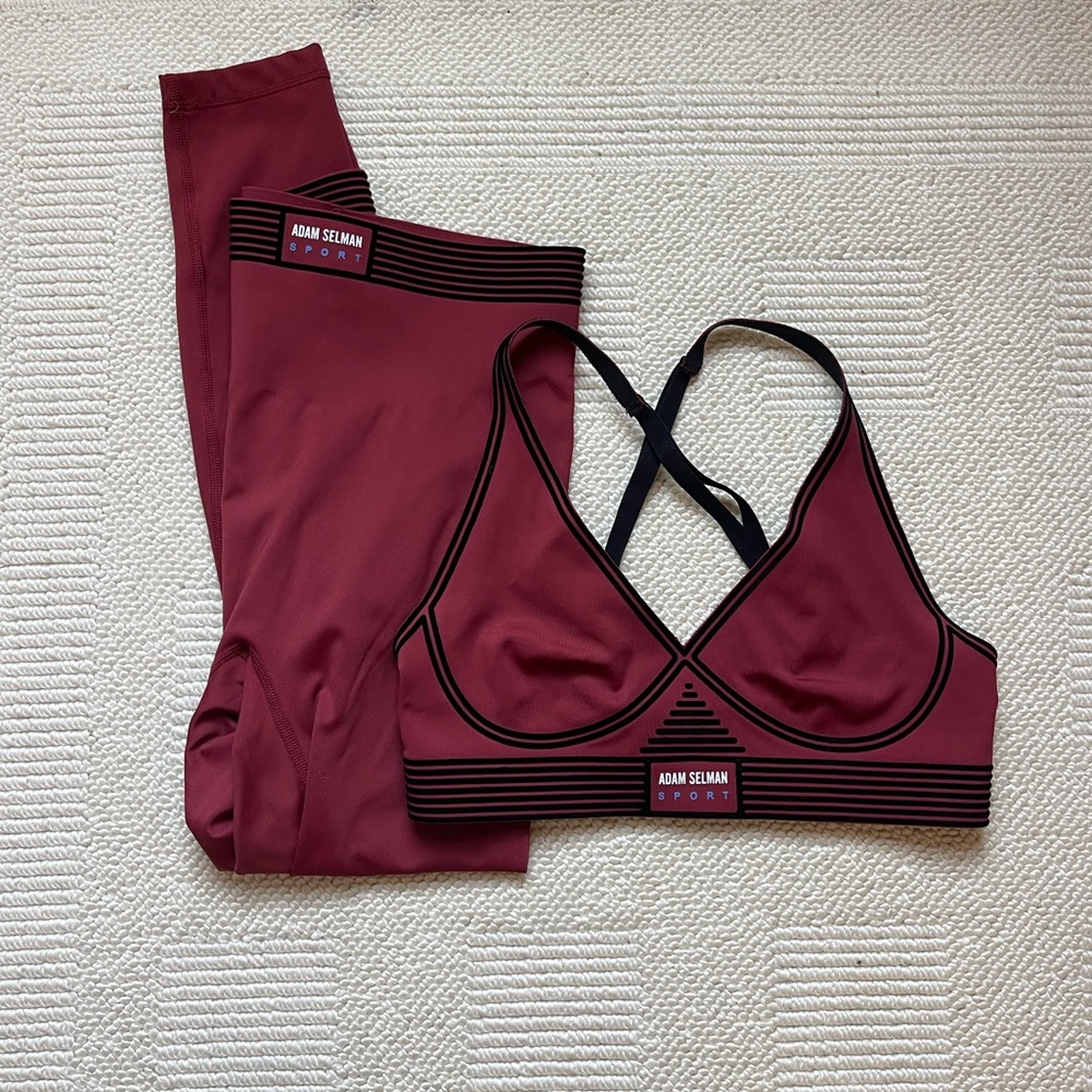 Adam Selman Sport Workout Set: Leggings and Sports Bra size small